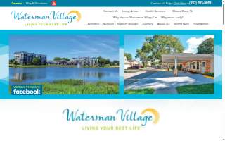 Waterman Village Physical Occupational Speech Therapy Clinic website