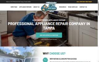 A Dichristopher Appliance Service of Temple Terrace website