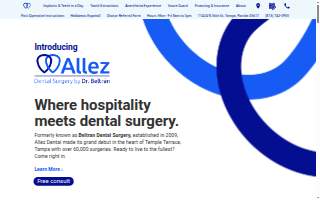 Allez Dental Surgery by Dr. Beltran website