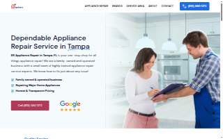 ER Appliance Repair website