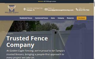 Golden Eagle Fencing of Temple Terrace website