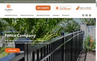 Tampa Fence of Temple Terrace website