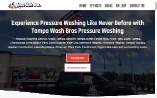 Tampa Wash Bros Pressure Washing of Temple Terrace website