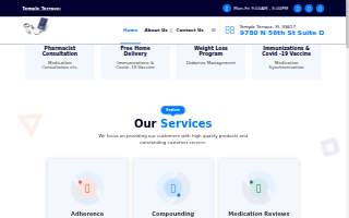 Temple Terrace Pharmacy website