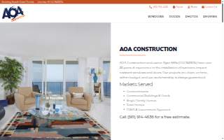 AOA Construction website