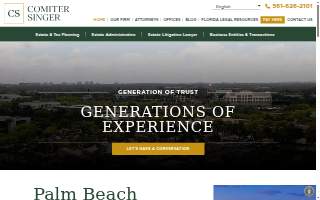 Comiter Singer website