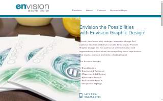 Envision Graphic Design website