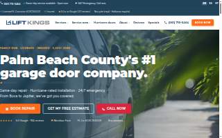 Lift Kings Garage Doors of The Acreage website