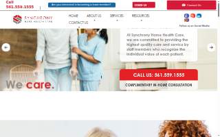 Synchrony Home Health Care website