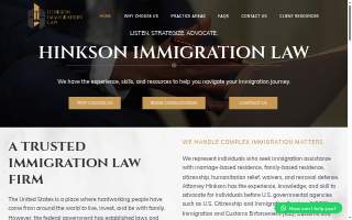 Hinkson Immigration Law, PLLC of The Hammocks website
