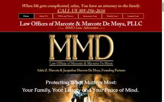 Law Offices of Marcote & Marcote De Moya, PLLC website