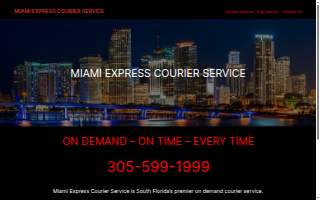 Miami Express Courier Inc of The Hammocks website