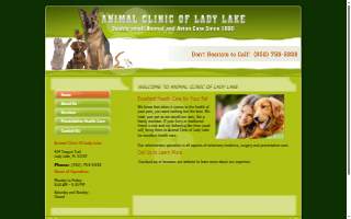 Animal Clinic of Lady Lake website