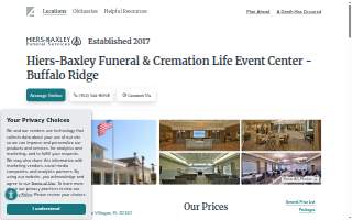 Hiers-Baxley Funeral Services website