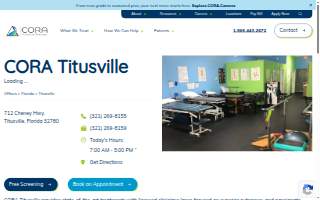 CORA Physical Therapy Titusville website
