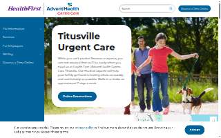 HealthFirst AdventHealth Centra Care Titusville website