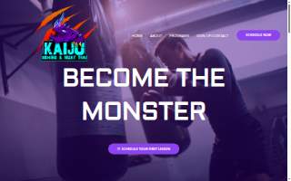 Kaiju Boxing & Muay Thai website