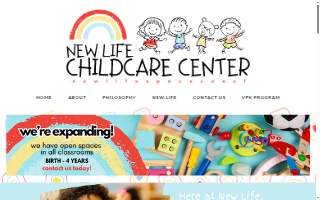 New Life Childcare Center website