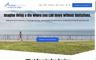 Active Solutions Rehab & Wellness website