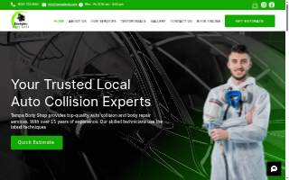 Tampa Body Shop LLC of Town 'n' Country website
