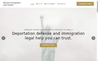 Tampa Immigration Law Center of Town 'n' Country website