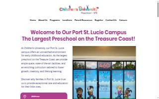 Children's University Preschool website