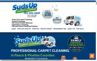 Suds Up Carpet Cleaning of University website