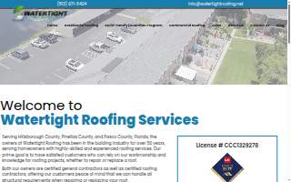 Watertight Roofing Services LLC website