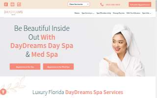 DayDreams Day Spa & Massage of Valrico website