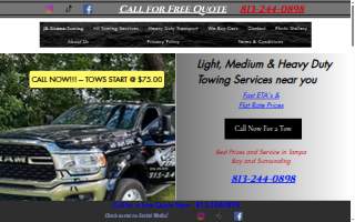 JB XTREME TOWING of Valrico website