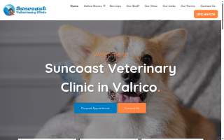 Suncoast Veterinary Clinic website