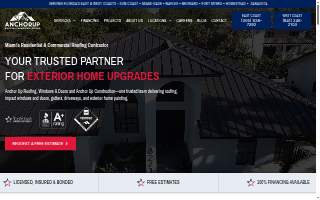 Anchor Up Roofing Windows & Doors website