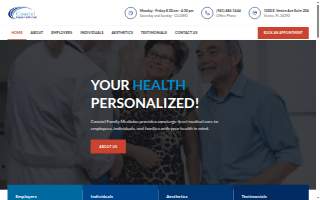 Coastal Family Medicine website