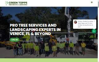 Green Topps Tree Service & Landscaping website