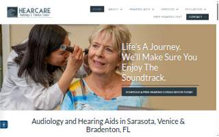 HearCare Audiology Center website