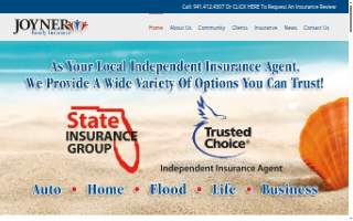 Joyner Family Insurance website