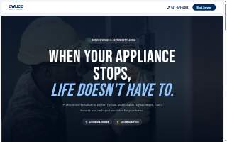 Owlico Appliances Repair website