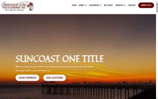Suncoast One Title & Closings, Inc website