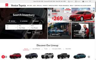 Venice Toyota website