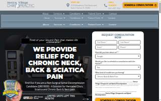 Venice Village Chiropractic Clinic website