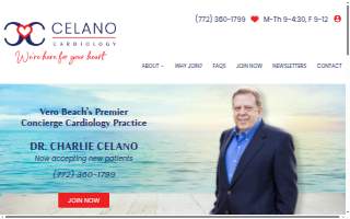 Celano Cardiology website