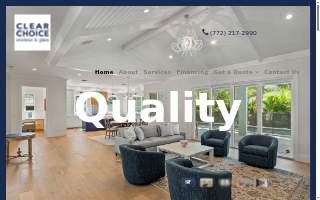 Clear Choice Windows & Glass website