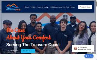 Comfort Zone A/C & Heating website