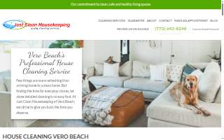 Just Clean Housekeeping, LLC website