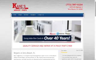 Kane's Appliance website