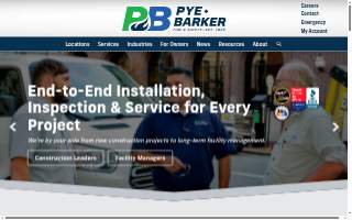 Pye-Barker Fire & Safety, formerly Mountain Alarm website