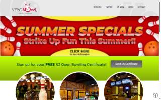 Vero Bowl - Lanes & Lounge of Vero Beach website