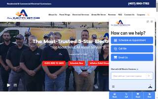 All Electric Services of Wekiwa Springs website