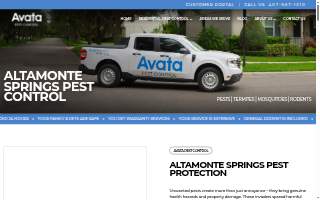 Avata Pest Control website