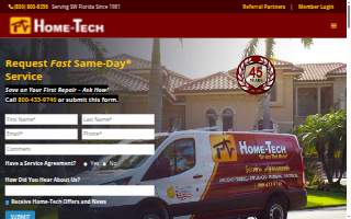 Hometech Home Inspections of Wekiwa Springs website